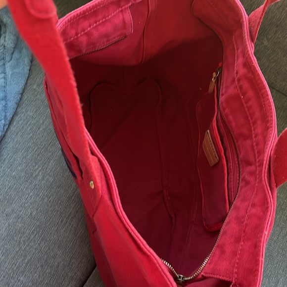 Tommy Hilfiger red canvas tote - Picture 4 of 4